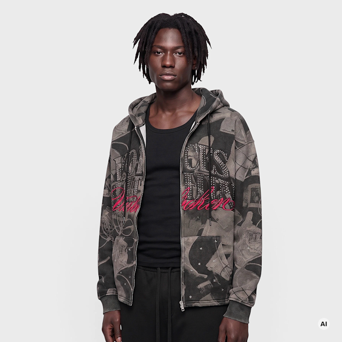 Smoke Rise VOICES WITHIN FULL ZIP HOODIE BLACK Colore Non Definito 106944 1