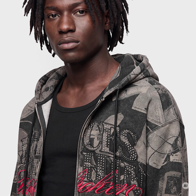 Smoke Rise VOICES WITHIN FULL ZIP HOODIE BLACK Colore Non Definito 106944 3