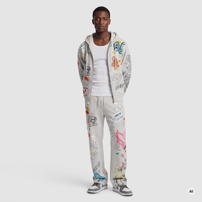 Smoke Rise Doodle Fleece Pant multicolorido 106950 4