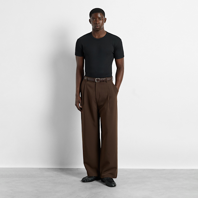 Burocs Slim Rib T-Shirt nero 107077 3