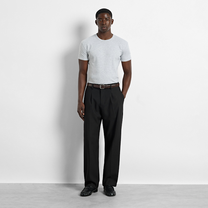 Burocs Slim Rib T-Shirt grigio 107090 3