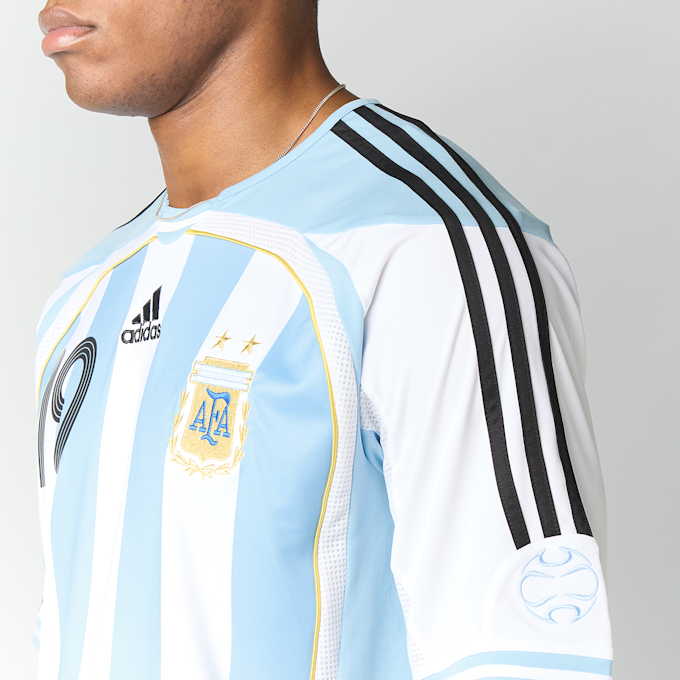adidas Originals Argentina Home Jersey 2006 Messi branco 107166 4