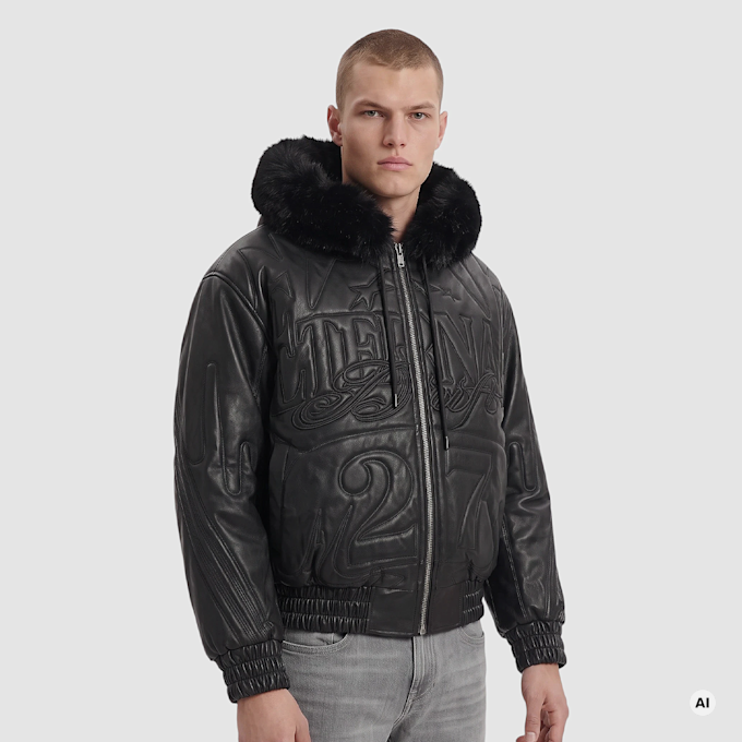 Smoke Rise Eternal Drift Hooded Bomber zwart 107175 1