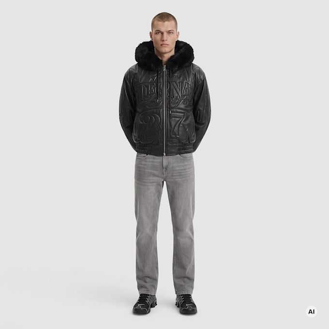 Smoke Rise Eternal Drift Hooded Bomber crna 107175 4
