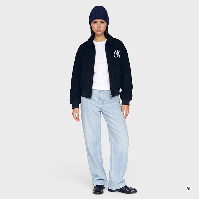New Era MLB Wool Oversized Bomber Jacket azul 107234 4