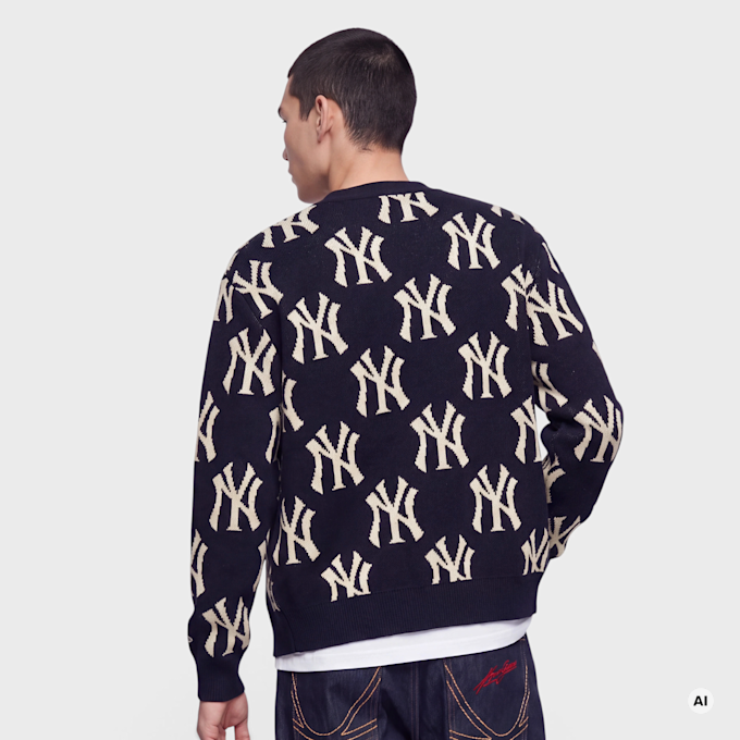 New Era MLB Logo All Over Print Cardigan niebieski 107564 2