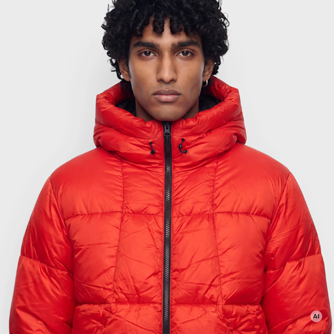 zəяo si:x nœf ZSN Puffer Jacket czerwony 107577 3
