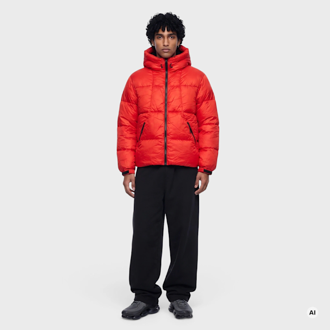 zəяo si:x nœf ZSN Puffer Jacket vermelho 107577 4