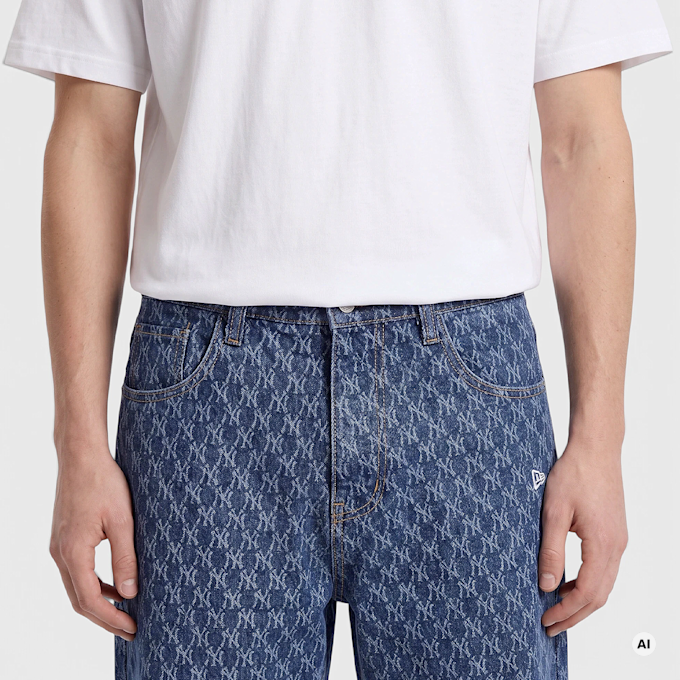 New Era MLB Logo All-Over-Print Denim Pant Colore Non Definito 107582 3
