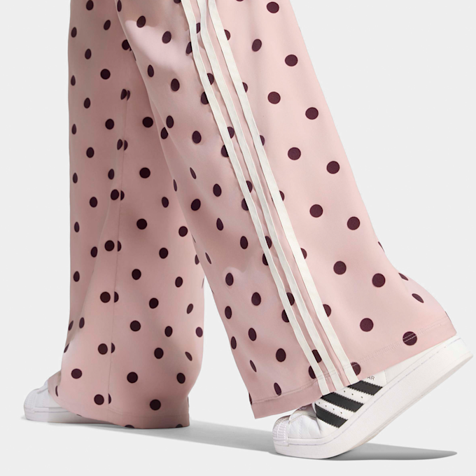 adidas Originals Satin Polka Dots Wide Leg Pants beige 107704 4