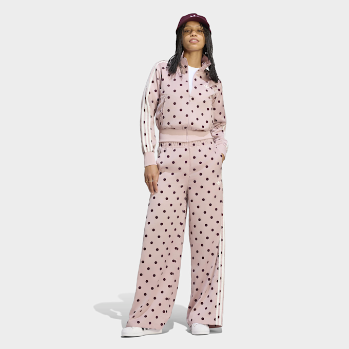 adidas Originals Satin Polka Dots Wide Leg Pants beige 107704 5