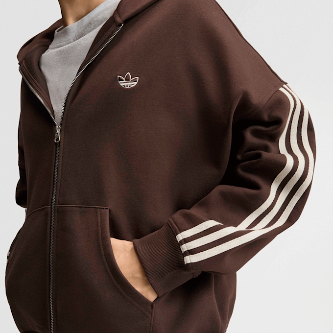 adidas Originals adiSignature 3 Stripes Full Zip Hoodie smeđa 107855 3