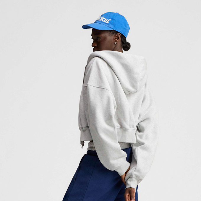 adidas Originals 3-Stripes Fleece Full-Zip Hoodie gris 107915 2