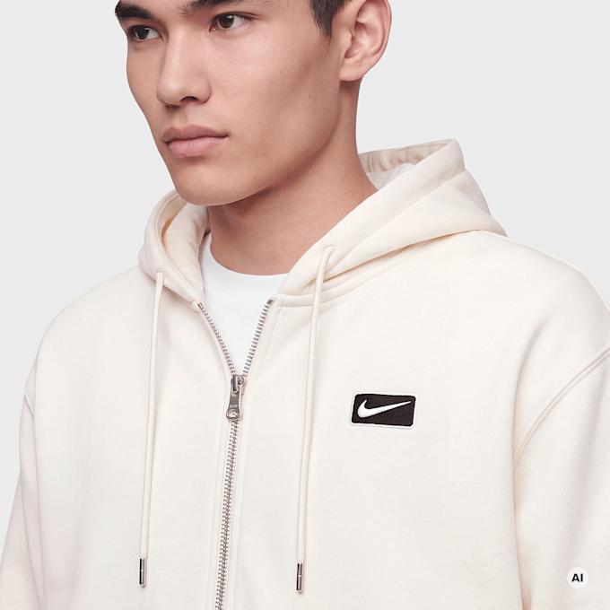 Nike Sportswear SF Graphic Full Zip Hoodie blanco 107980 3