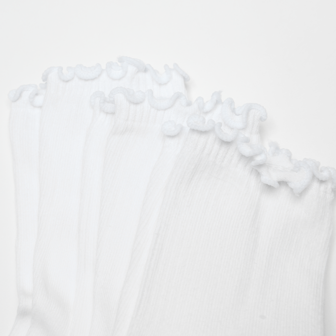 SNIPES 3 PACK - Ruffle Socks blanco 107989 2