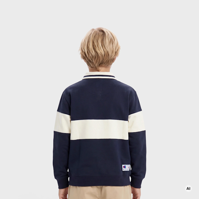 Champion Polo Neck Sweatshirt blauw 108211 2