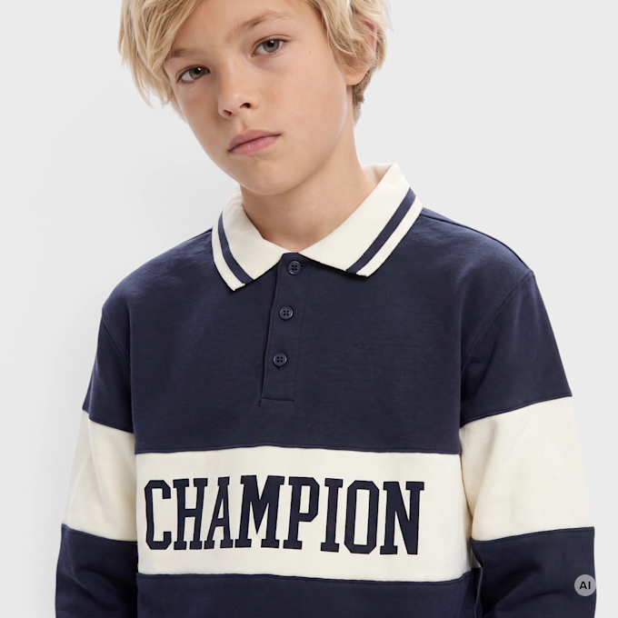Champion Polo Neck Sweatshirt plava 108211 3
