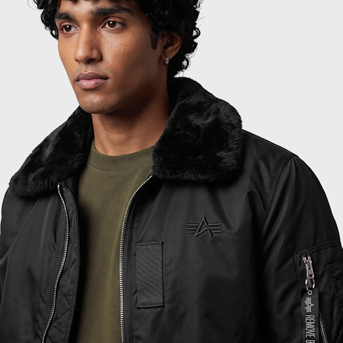 Alpha Industries B-15 Intermediate Flight Jacket all black UndefinedColor 108173 3