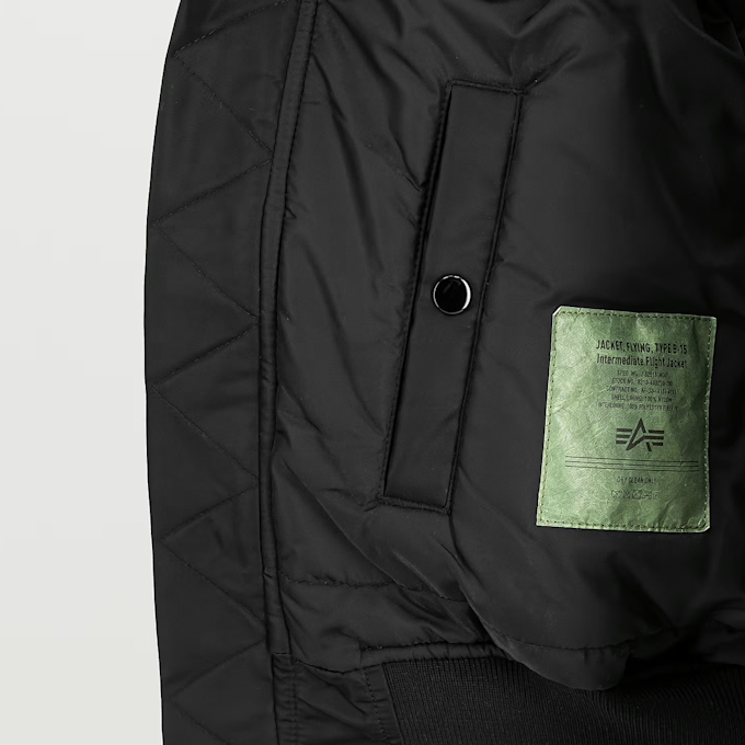 Alpha Industries B-15 Intermediate Flight Jacket all black UndefinedColor 108173 4