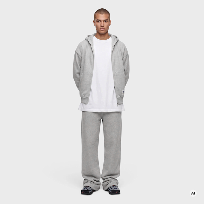 Champion Hooded Full Zip Sweatshirt Grigio 108530 5