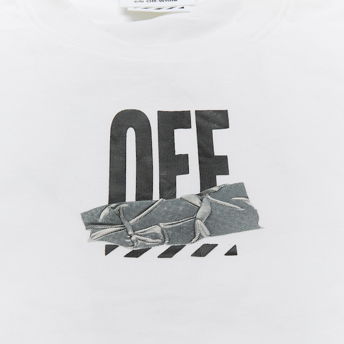 Off-White Off Active Duct Tape Long Sleeve Tee blanco 108899 3