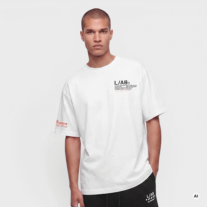 Off-White Off-White Active Duct Tape Shortsleeve blanc 108904 1
