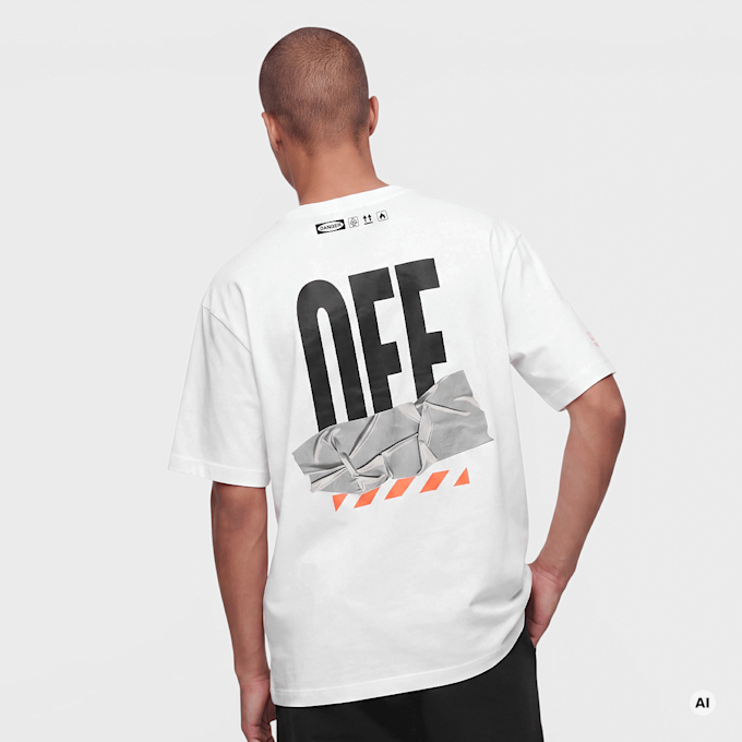 Off-White Off-White Active Duct Tape Shortsleeve Weiß 108904 2