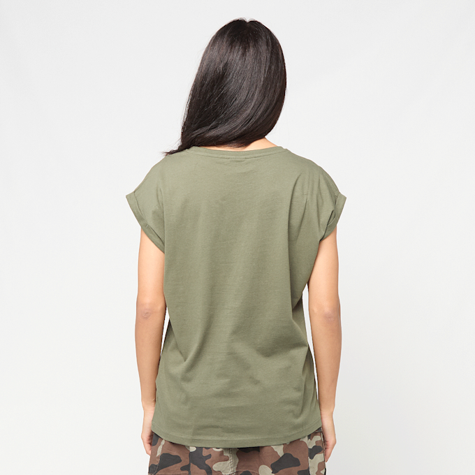 Urban Classics Ladies Extended Shoulder Tee vert 109378 2