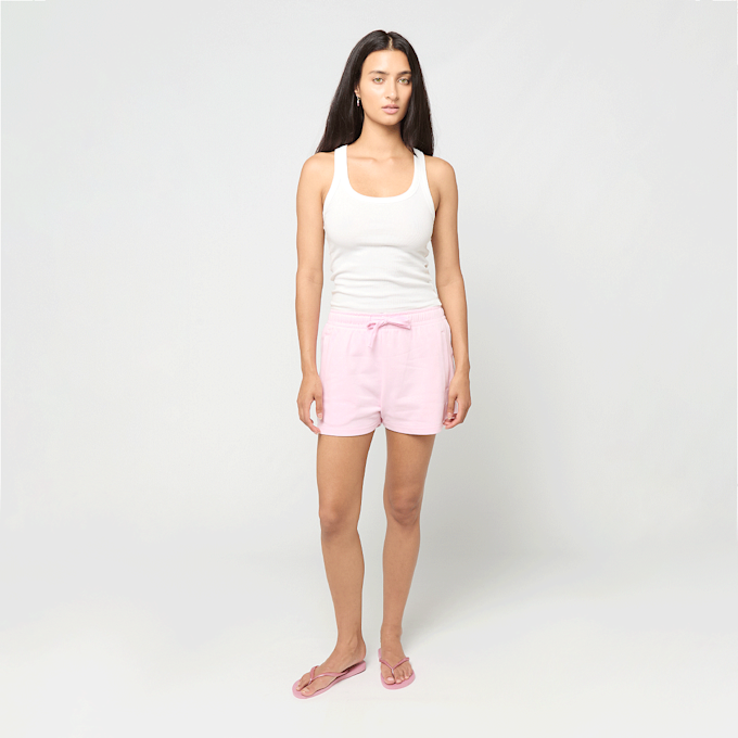 Urban Classics Ladies Light Terry Shorts lichtroze 109387 4