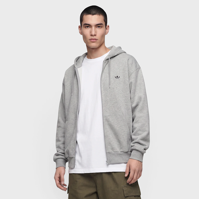 adidas Originals Trefoil Essentials Loose Frontzip Hoodie gris 109762 1