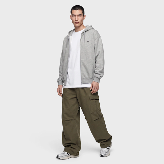 adidas Originals Trefoil Essentials Loose Frontzip Hoodie gris 109762 4