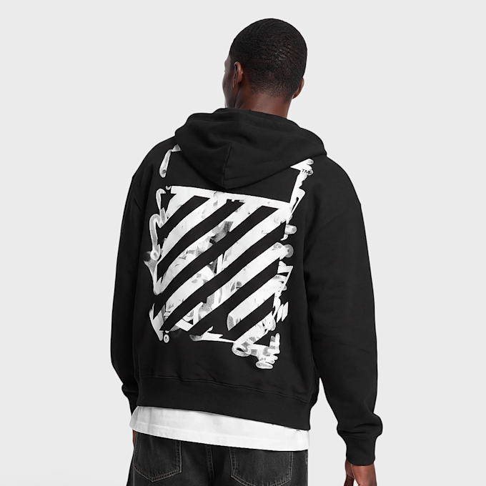 Off-White Graffit Full Zip Hoodie zwart 110064 1