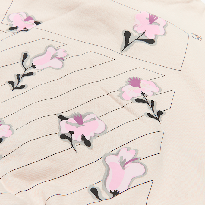 Off-White Crop Hoodie bege 110103 5