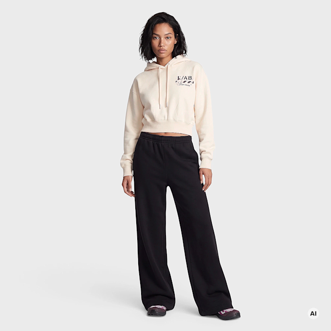 Off-White Crop Hoodie beige 110103 6
