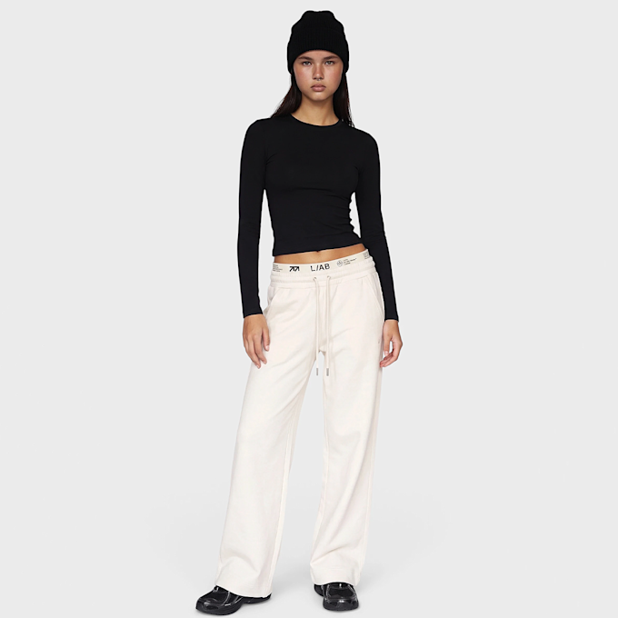 Off-White double waistband sweatpants pristine smeđa 110104 4
