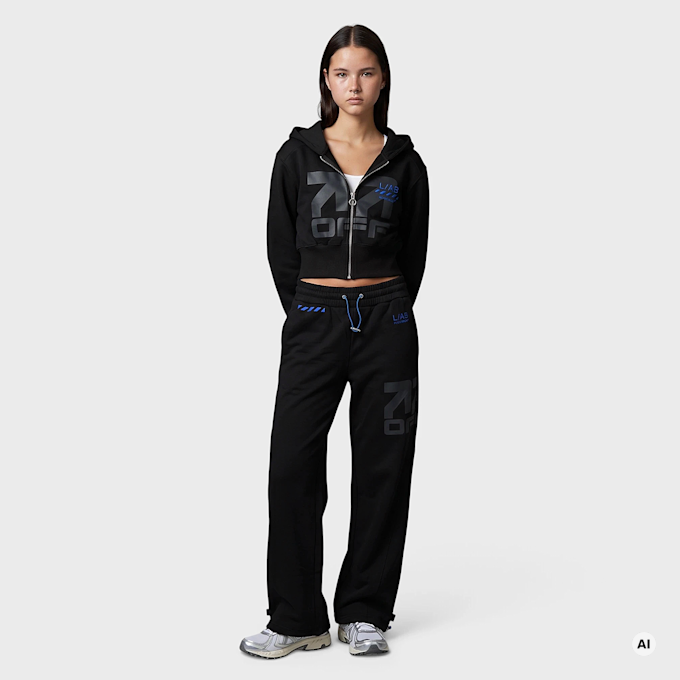 Off-White Crop Boxy Jacket zwart 110100 5