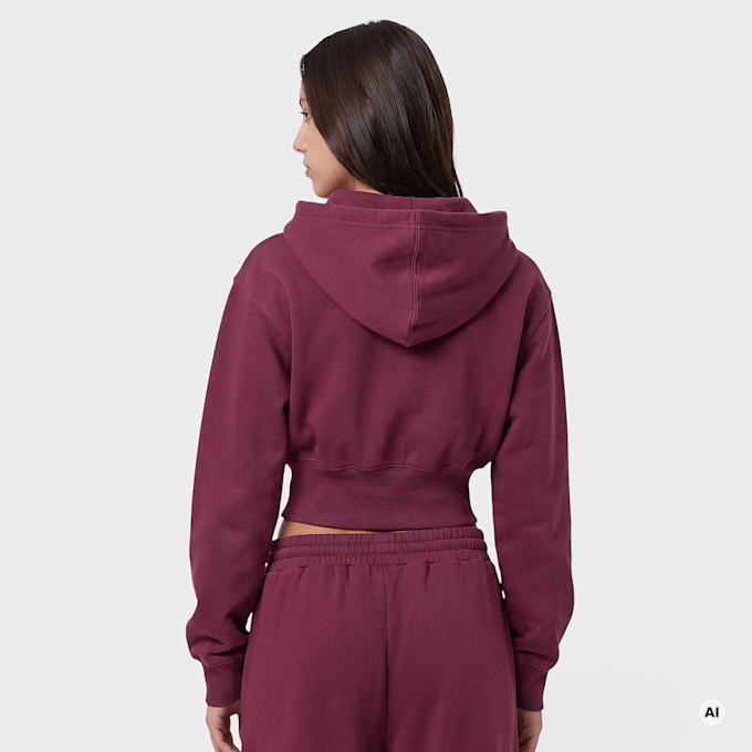 Off-White Crop Boxy Jacket rouge 110107 2