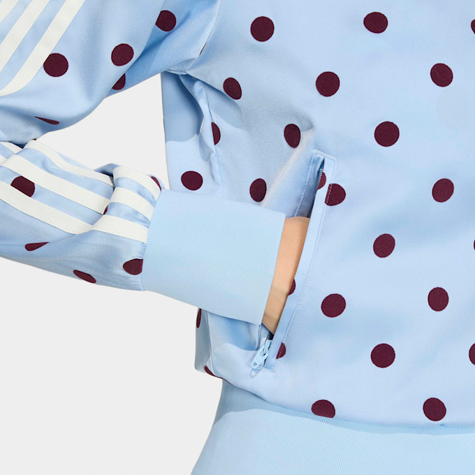 adidas Originals Satin Polka Dots Track Top Blu 138709 4