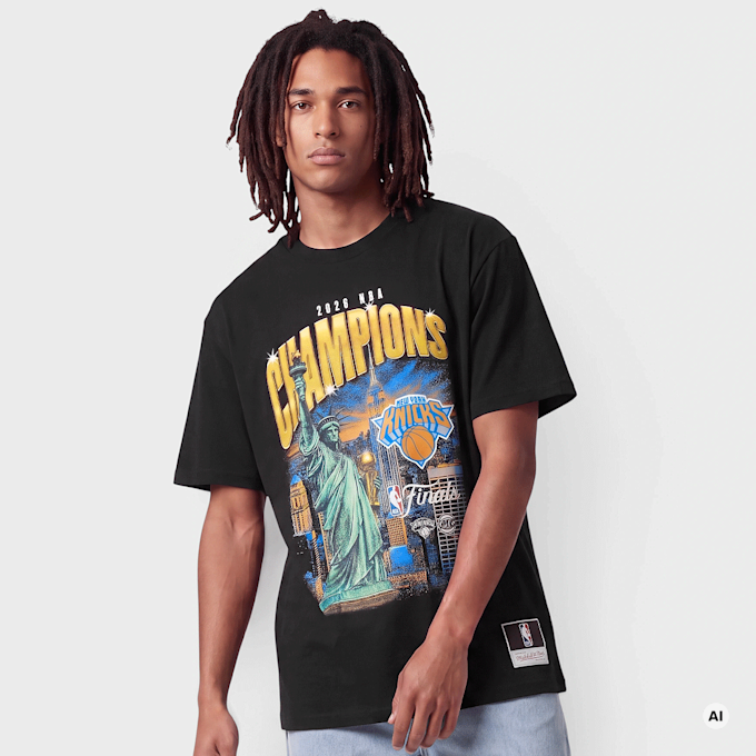 Mitchell & Ness New York Knicks  2026 NBA Finals Champions City T-Shirt Nero 138776 1