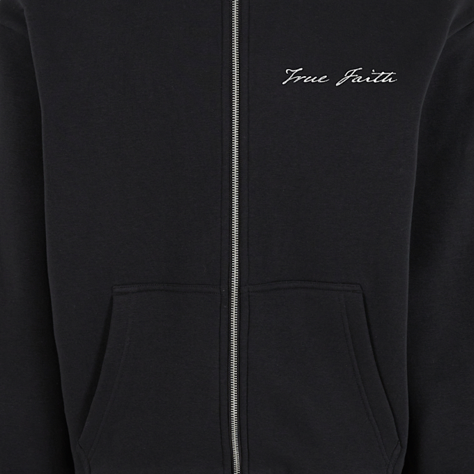 Mister Tee True Faith Fluffy Zip Hoody zwart 138932 3