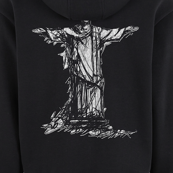 Mister Tee True Faith Fluffy Zip Hoody zwart 138932 4