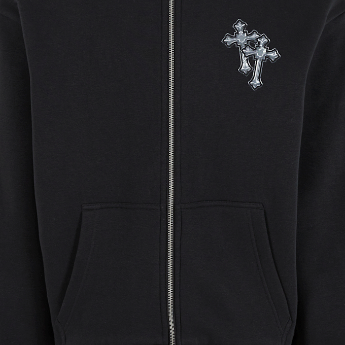 Mister Tee Six Crosses Fluffy Zip Hoody schwarz 138934 4