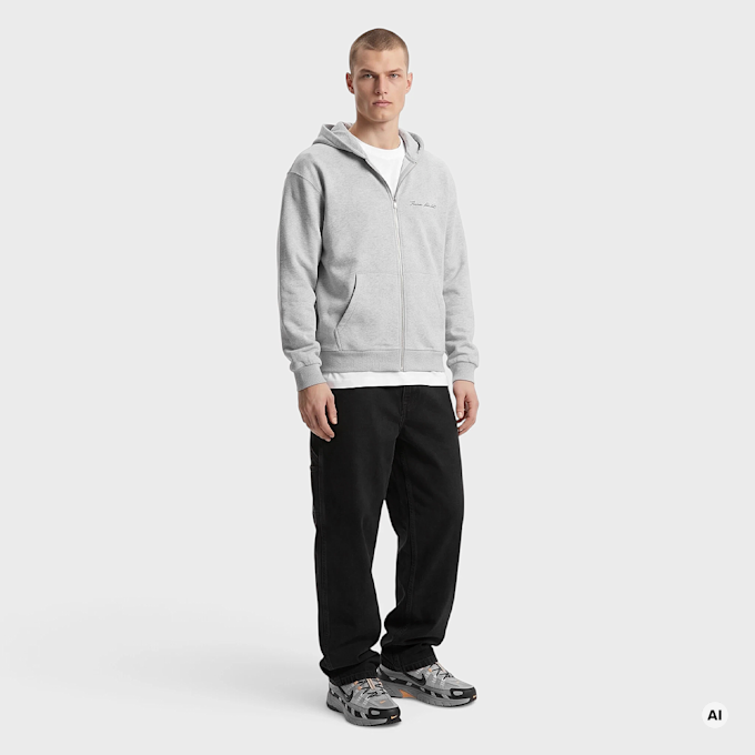 Mister Tee True Faith Fluffy Zip Hoody gris 140082 4