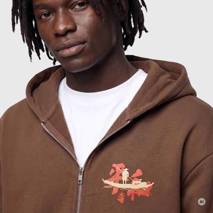 Mister Tee True Warrior Fluffy Zip Hoody preto 140074 3