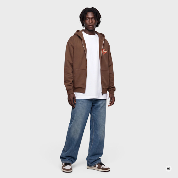 Mister Tee True Warrior Fluffy Zip Hoody preto 140074 4