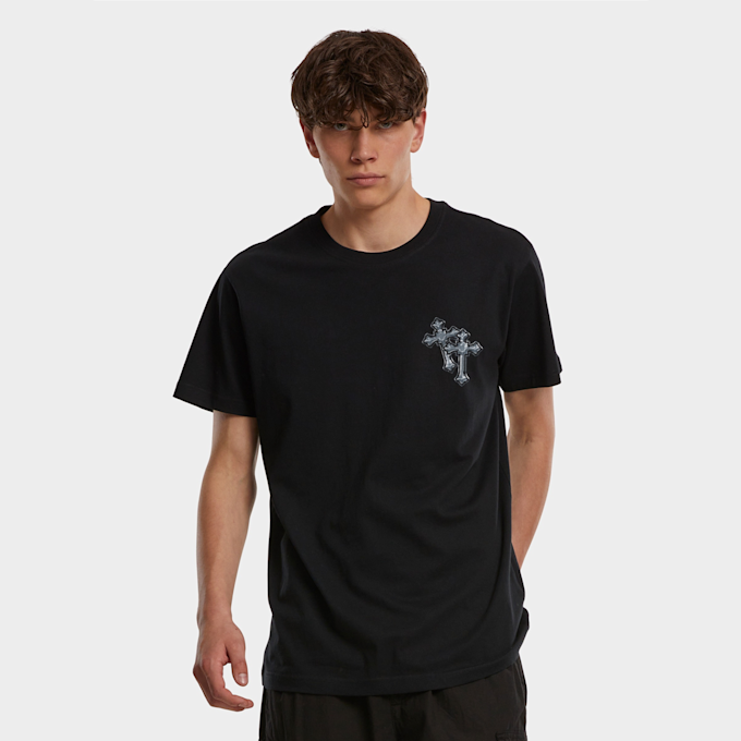 Mister Tee Six Crosses Tee black zwart 140140 2