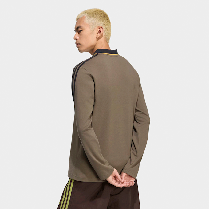 adidas Originals 3-Stripes Longsleeve Polo marrón 140286 2