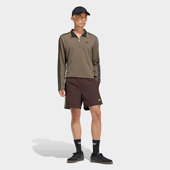 adidas Originals 3-Stripes Longsleeve Polo marrón 140286 5