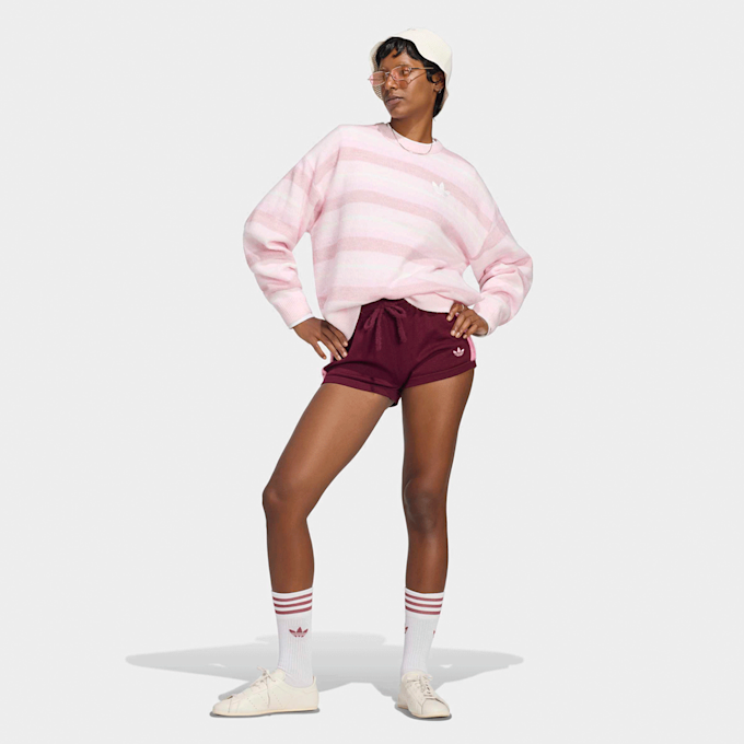 adidas Originals Knit Essentials Striped Sweatshirt Pink 140361 5