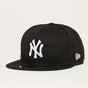 New Era Fitted-Cap 59Fifty Basic MLB New York Yankees noir
